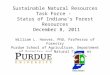 Status of Indiana’s Forest Resources - Sustainable Natural Resources Task Force 12/8/11