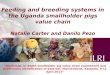 Feeding and breeding systems in the Uganda smallholder pigs value chain