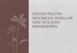 Sistem politik indonesia sebelum dan sesudah amandemen