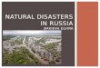 Natural disasters in russia