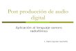 Post producción de audio digital