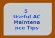 5 useful ac maintenance tips
