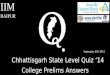 CSLQ 2.0 (Chhattisgarh State Level Quiz) College_Prelims_Answers