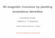 3D magnetic inversion by planting anomalous densities