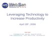 Leveraging Technology to Increase Productivity