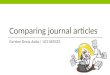 Comparing Journal Articles