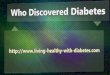 Who Discovered Diabetes