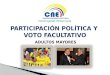 Voto facultativo Adultos Mayores en Ecuador