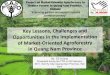 Key lessons challenges and opportunity in project implementation