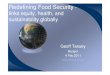 Redefining food security - links equity, health and sustainability globally