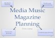 Media music magazine planning