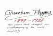 Quantum physics 2014 lecture 1