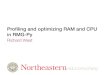 Profiling and optimizing RAM and CPU use in RMG-Py