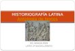 Historiografía latina