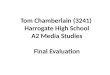 Tom Chamberlain - Question 4 Evaluation
