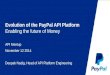 Evolution of PayPal API Platform at API Meetup