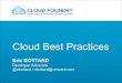 Cloud Best Practices