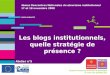 4emes Rencontres Nationales du etourisme institutionnel - Atelier 5 Blogs intitutionnels - CDT Tarn