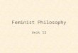 Feminist Philosophy Powerpoint