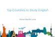Top countries to study english