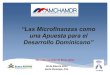Microfinanzas para el desarrollo   Mercedes Canalda - ADOPEM