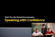2 speaking with confidence