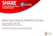 Delivering Enterprise SharePoint Success #share2012