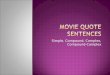 Movie quote types of sentences