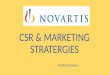 Novartis CSR and marketing concept
