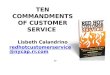Ten commandments of customer service