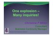 One Explosion (Varanus Island) Many Inquiries 18 10 09