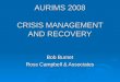 Crisis management and recovery