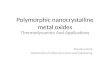 Polymorphic Nanocrystalline Metal Oxides