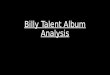Billy talent album analysis