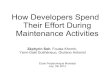 130705   zephyrin soh - how developers spend their effort during maintenance activities