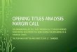 Opening Titles Analysis Margin Call