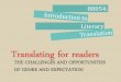 Translating for Readers - The Challenges and Opportunities of Genre and Expectation