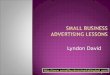 Small Business Advertising lessons