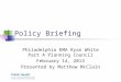 Policy Briefing 02-14-13