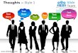 Thoughts business people bubbles callouts  design 1 powerpoint presentation slides