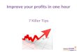 How to improve profits
