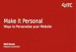 Masters of Marketing -- Personalizing Your Website