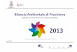 Bilancio Ambientale di Previsione 2013