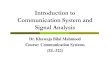 Lecture 1 introduction and signals analysis
