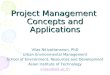 Project Management Concepts and Applications