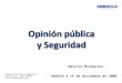 Opinión Publica y Seguridad. 1ª Sesión 2008-09
