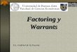 Factoring y warrant