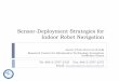 Invited talk: Sensor deployment strategies for indoor robot navigation