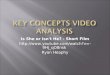 Key Concepts Video Analysis