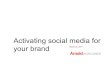 Activating social media for brands